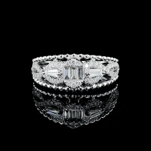 Oval Baguette Art Diamond Ring