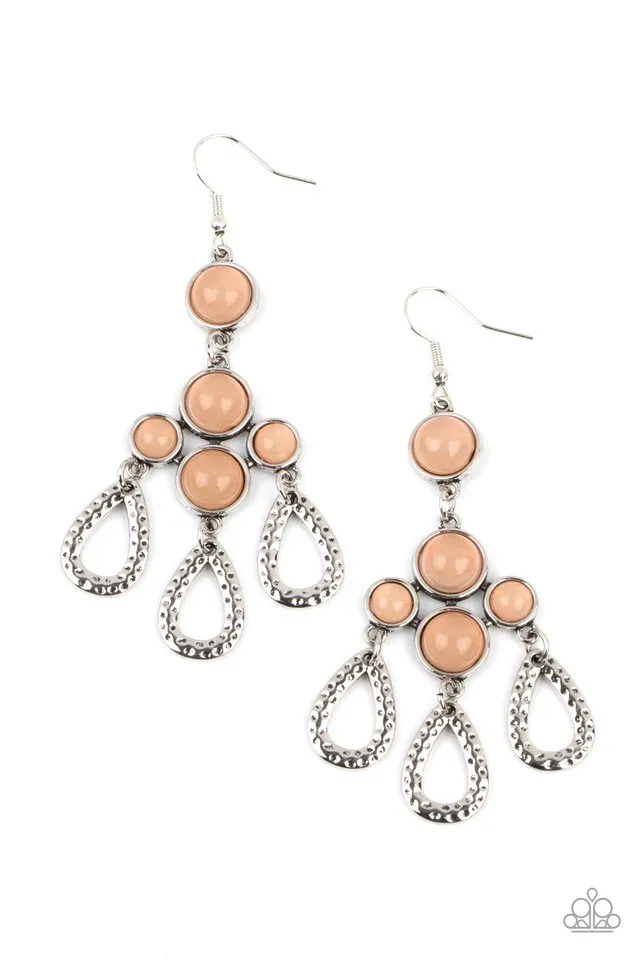 Paparazzi Earring ~ Mediterranean Magic - Brown