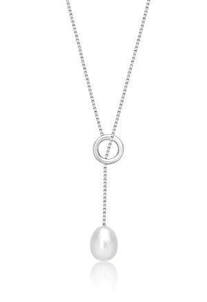 Pearl Lariat Necklace  CJN02