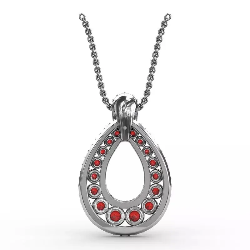 "Steal The Spotlight" Ruby and Diamond Pendant