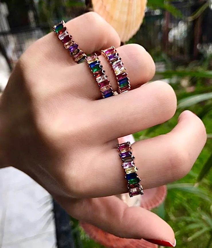 Rainbow rings