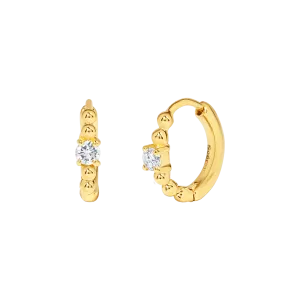 Roucou hoop earrings