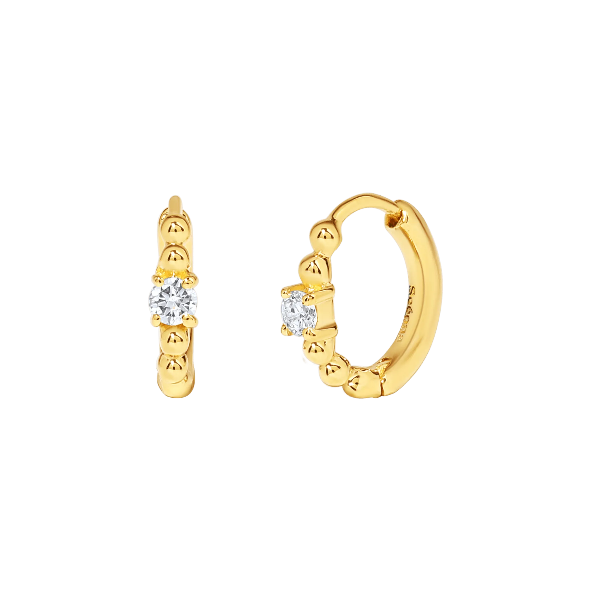 Roucou hoop earrings