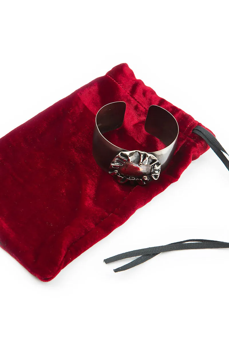 Rouge Jewel Metal Cuff Bracelet