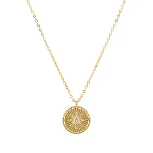 Round Star CZ Necklace