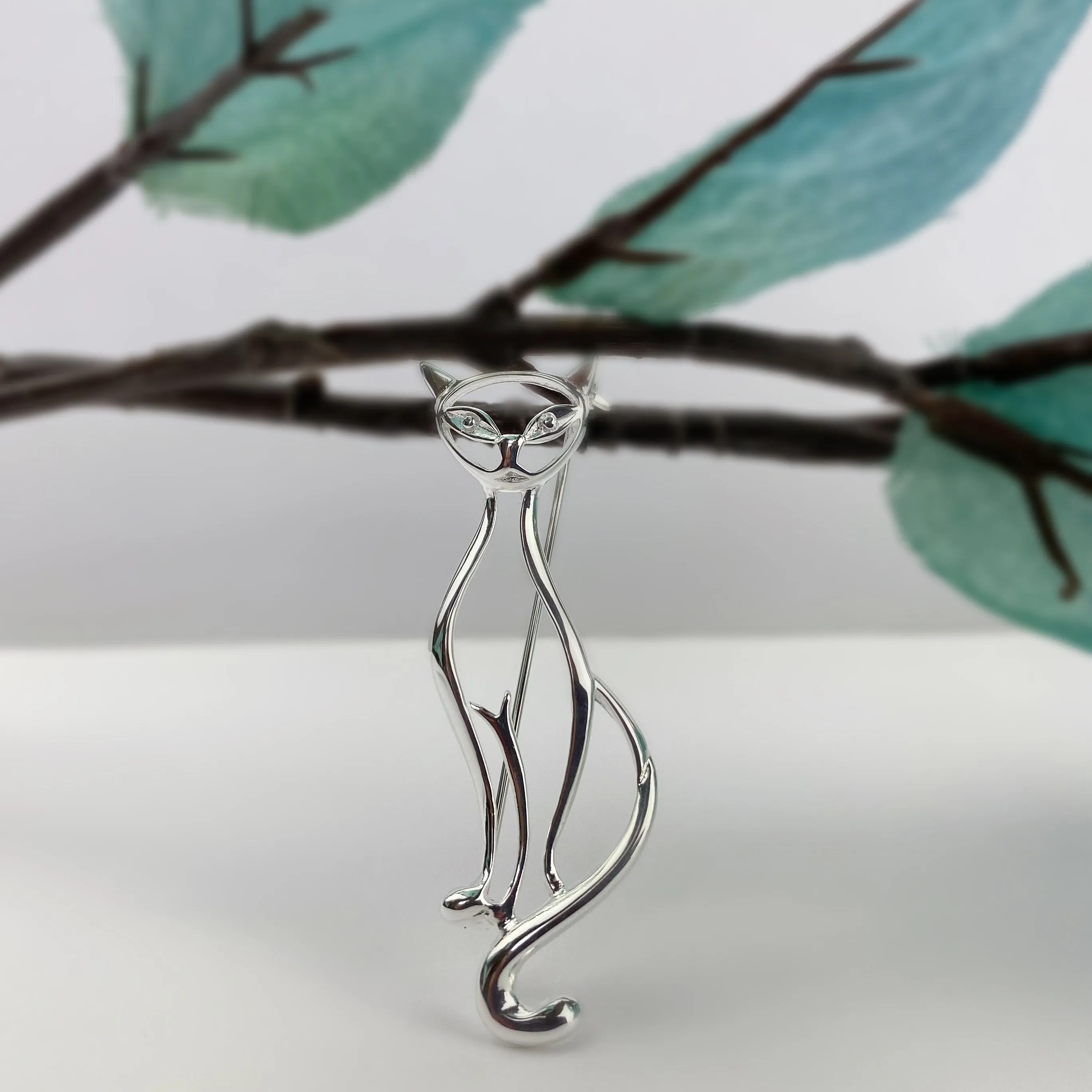 Slinky Cat Brooch - VBR107