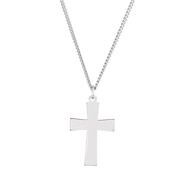 Sterling Silver Voided Pattee Cross 30.00X20.00 MM