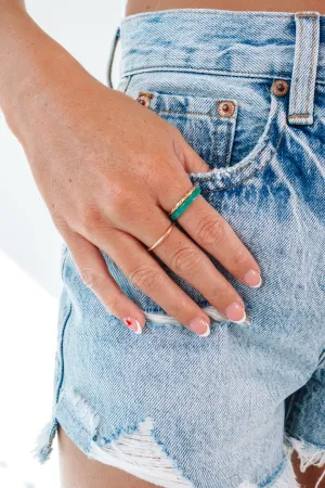 The Perfect Trio Ring Set - Green