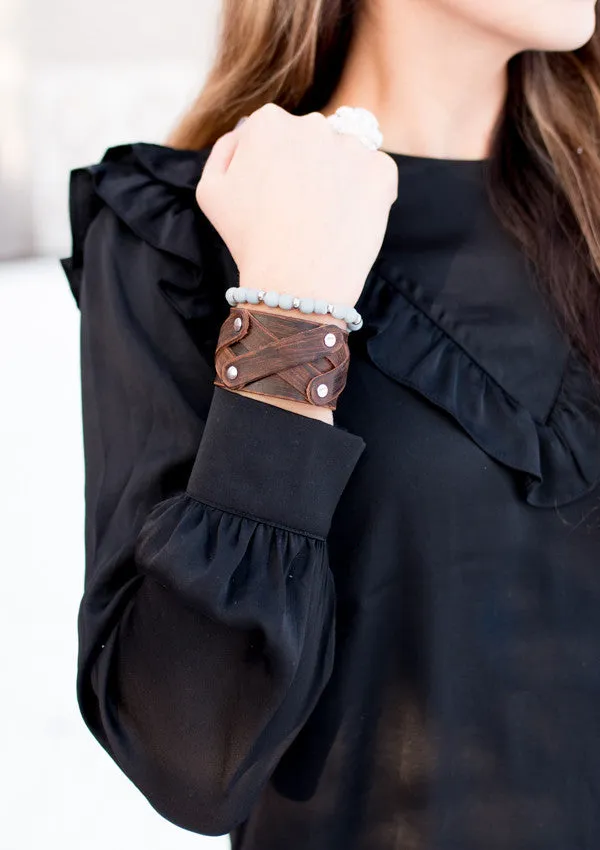 The Studded Leather Bracelet Collection