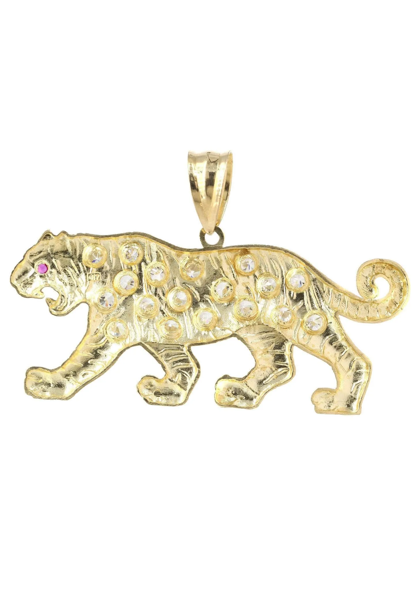 Tiger  10K Gold Pendant | 19.1 Grams