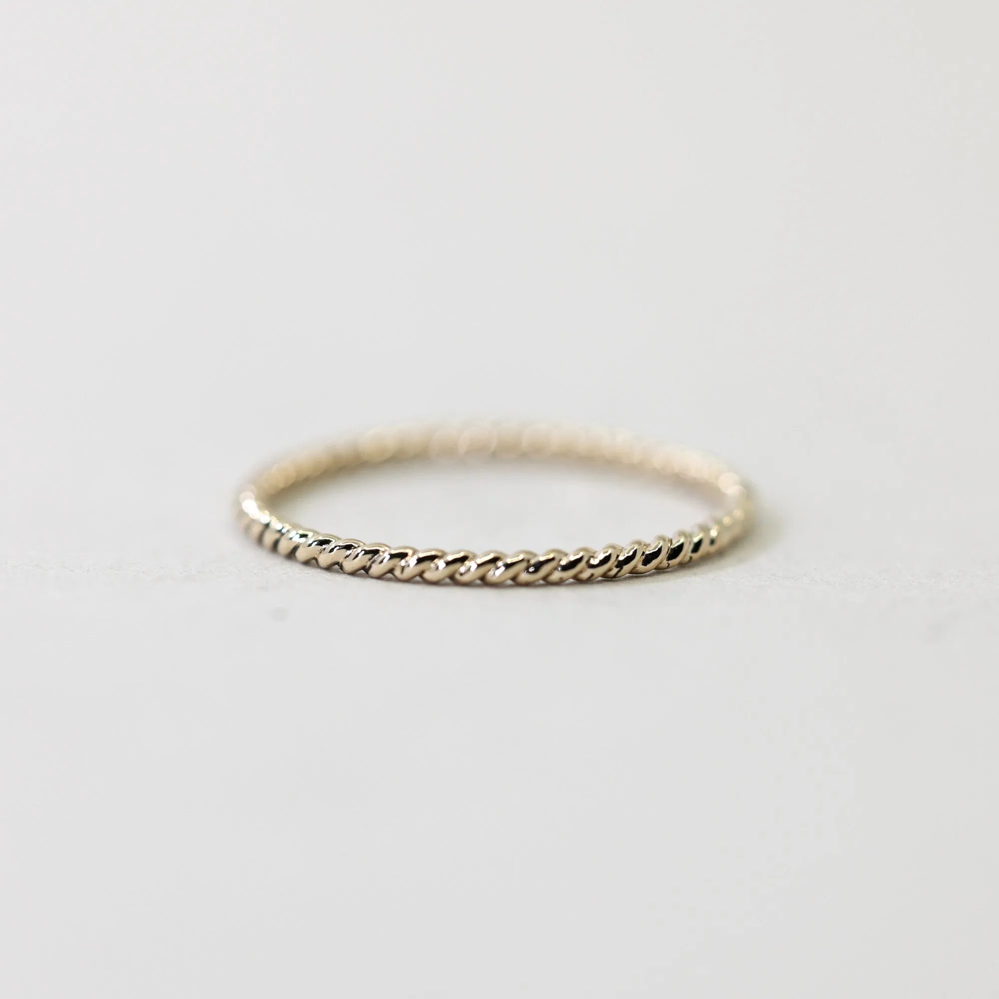 Twist Stacking Ring  in Gold