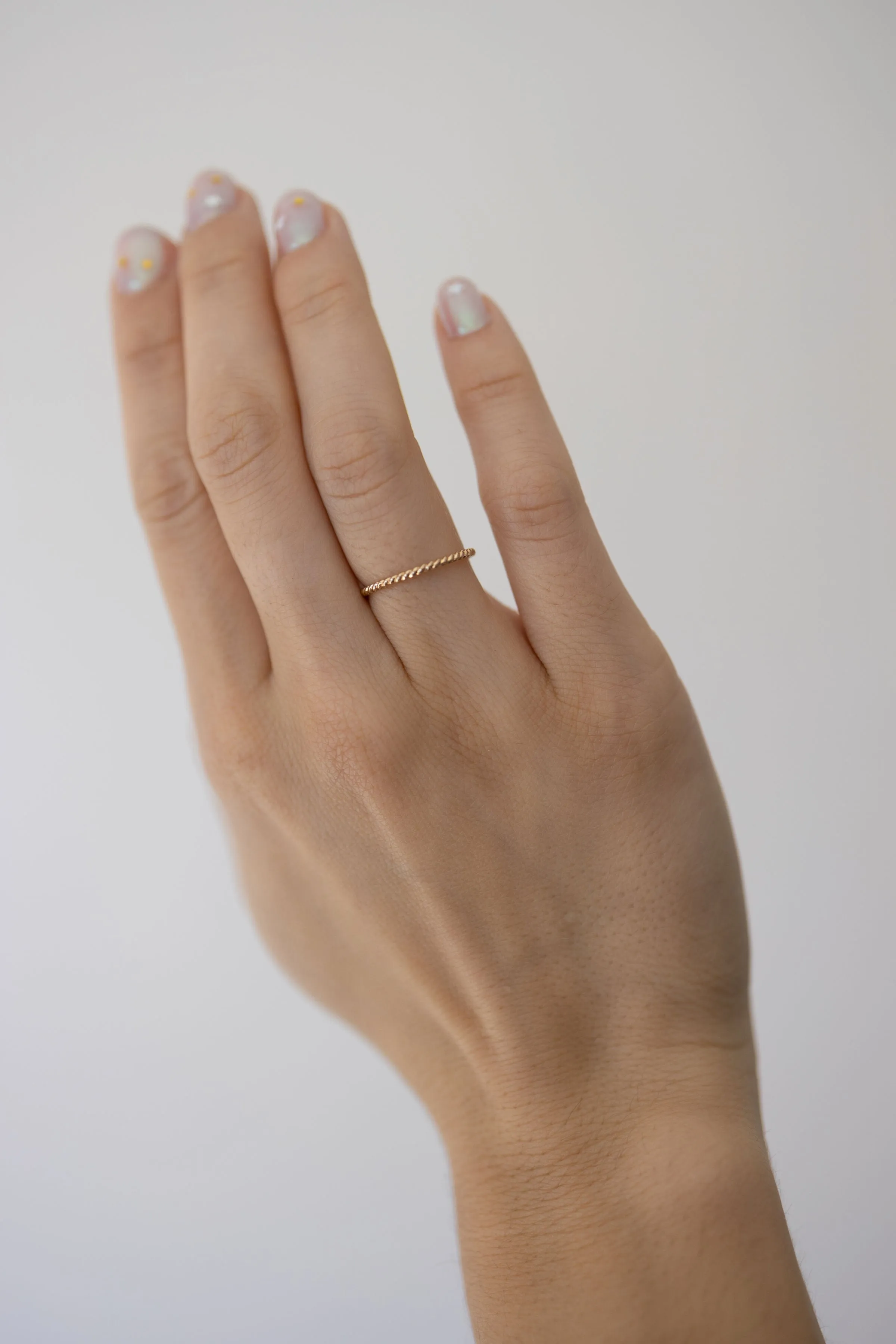 Twist Stacking Ring  in Gold