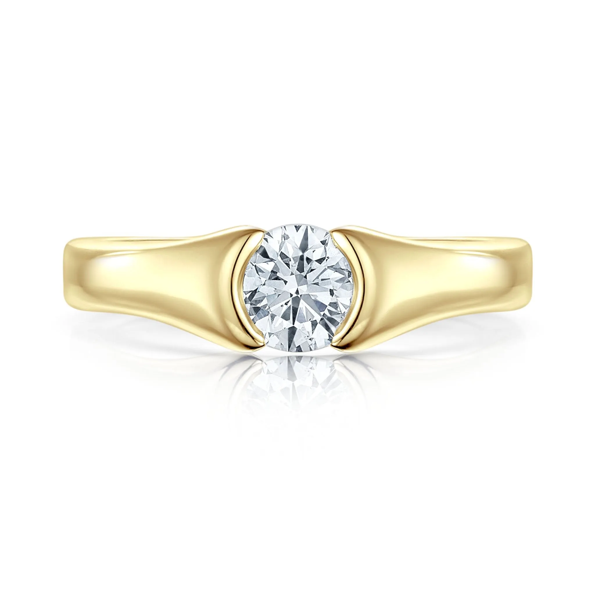 Venus 0.50ct Solitaire Diamond Ring in 9ct Yellow Gold