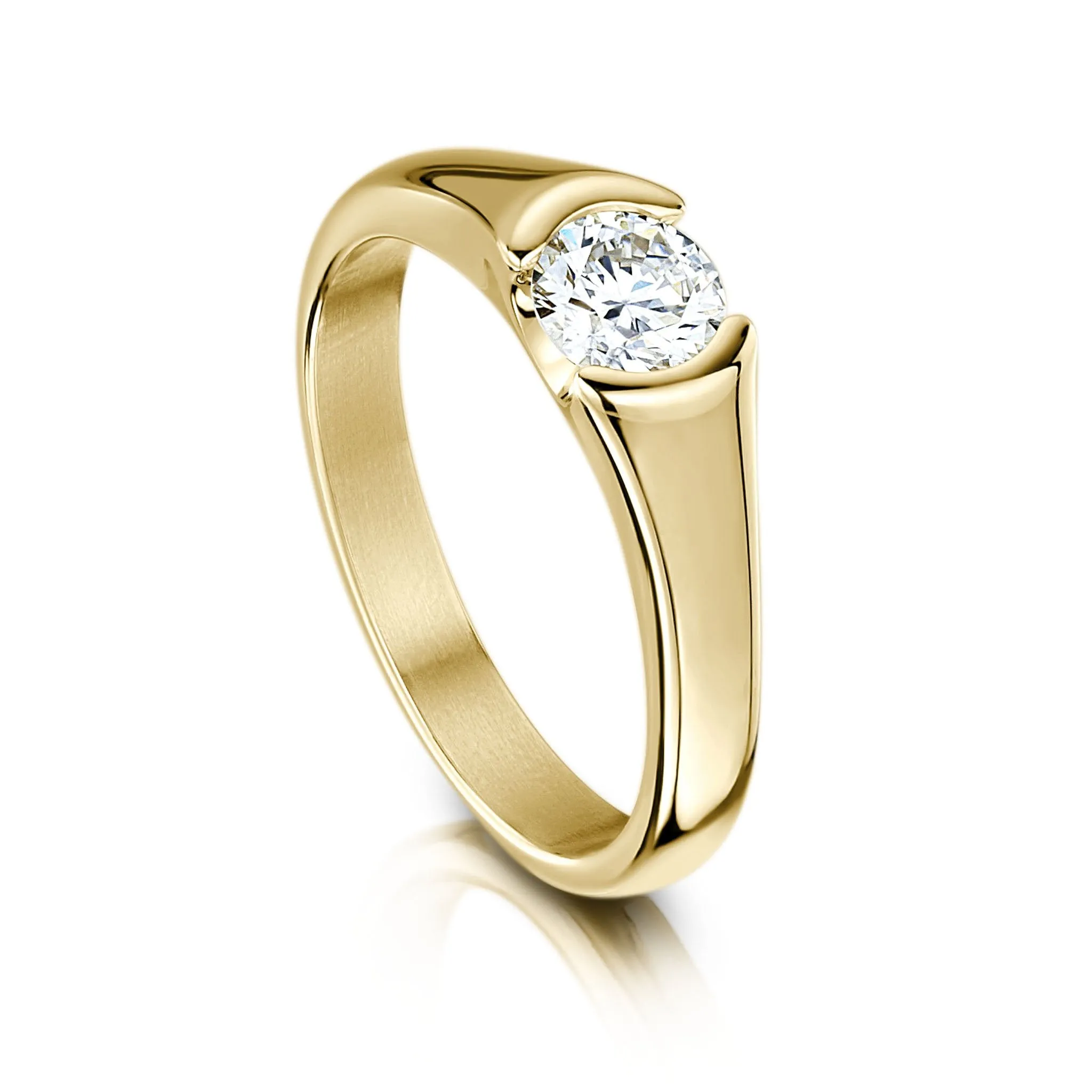 Venus 0.50ct Solitaire Diamond Ring in 9ct Yellow Gold