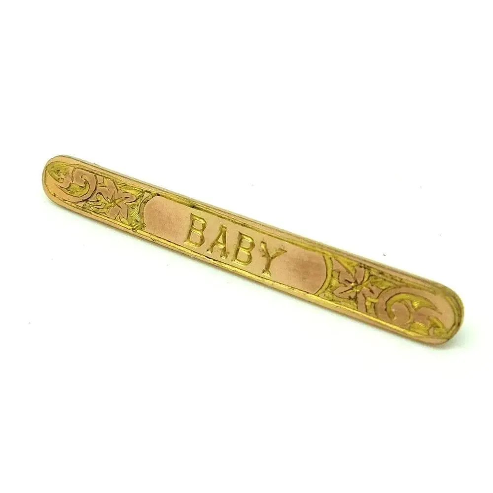 Vintage 1930s BABY Bar Brooch