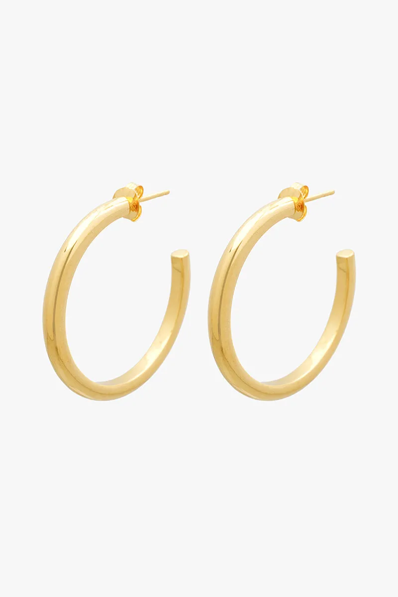 Wanderlust Classic Hoop Gold Plated (32mm)